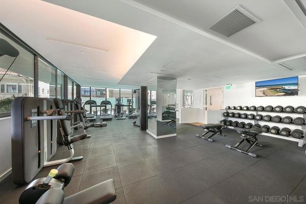 Fitness Equipment, Gym, Interior, Recessed Lighting