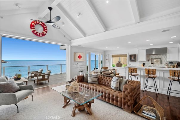 Interior, Kitchen, Living room, Recessed Lighting, Water, Wood Texture Flooring