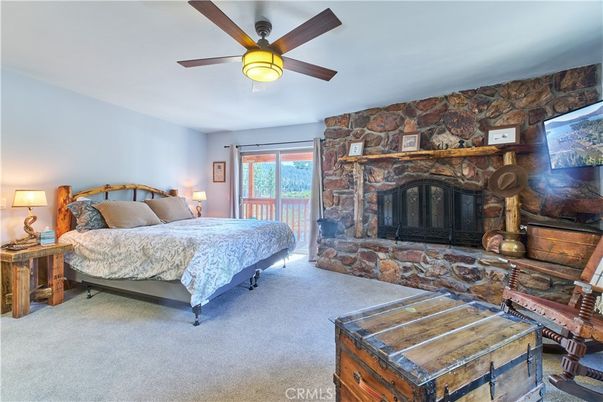 Bedroom, Fireplace, Interior, Stone Walls