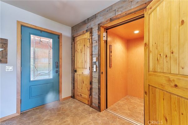 Elevator, Interior, Recessed Lighting, Wooden Walls