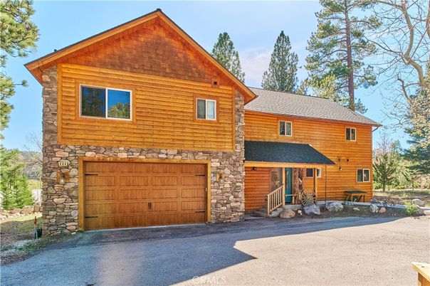 Attached, Exterior, Facade, Log Home
