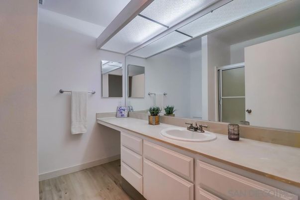 Bathroom, Dual Sink Vanities, Interior, Wood Texture Flooring