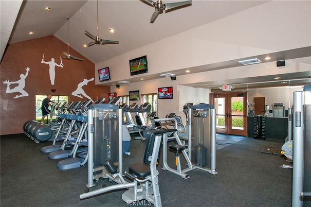 Fitness Equipment, Gym, Interior, Recessed Lighting