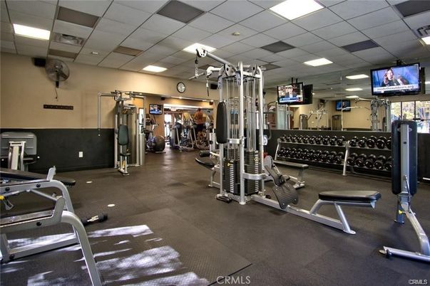 Fitness Equipment, Gym, Interior, Recessed Lighting