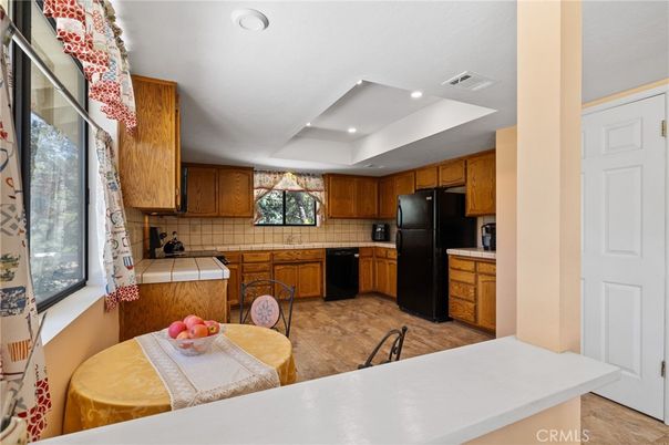 Interior, Kitchen, Recessed Lighting, Tile Countertops