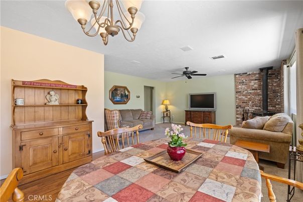 Chandelier, Dining room, Interior, Living room, Stone Walls, Wood Texture Flooring