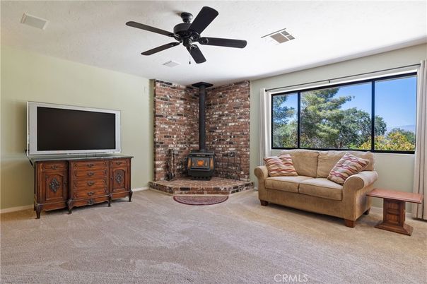 Fireplace, Interior, Living room, Stone Walls