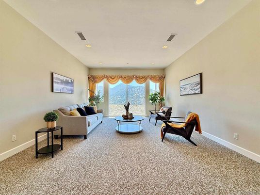 Interior, Living room, Recessed Lighting