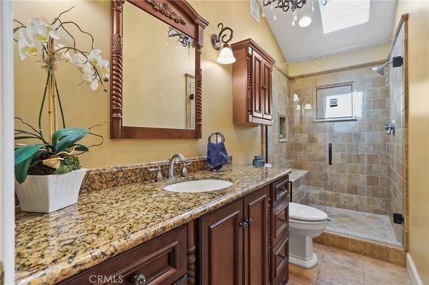 Bathroom, Glass Shower, Interior, Stone Walls