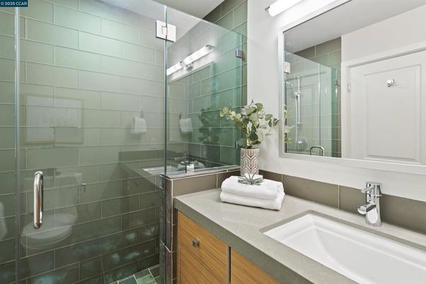 Bathroom, Glass Shower, Interior