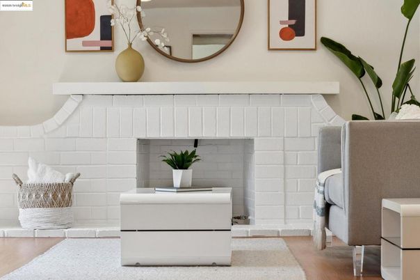 Fireplace, Interior, Wood Texture Flooring