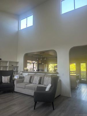 Interior, Living room, Pendant Lights, Wood Texture Flooring