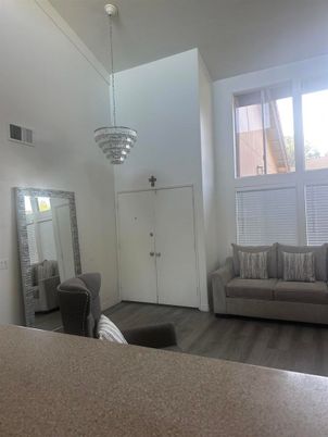 Chandelier, Interior, Wood Texture Flooring