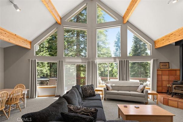 Fireplace, Interior, Living room, Sun Room, Wooden Beams