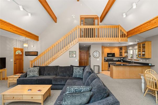 Interior, Kitchen, Living room, Wooden Beams