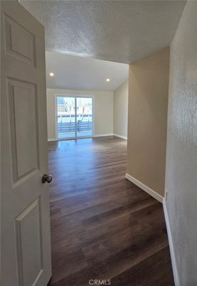 Empty room, Interior, Recessed Lighting, Water, Wood Texture Flooring