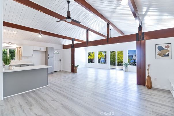 Interior, Kitchen, Wooden Beams, Wood Texture Flooring