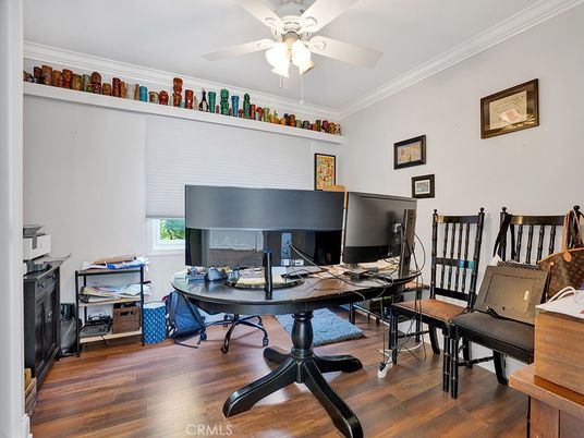 Fireplace, Home Office, Interior, Wood Texture Flooring
