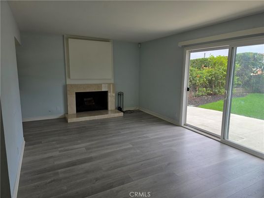 Empty room, Fireplace, Interior, Wood Texture Flooring