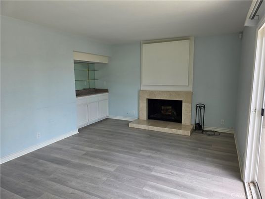 Empty room, Fireplace, Interior, Wood Texture Flooring