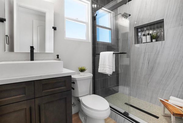 Bathroom, Glass Shower, Interior