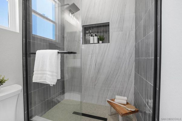 Bathroom, Glass Shower, Interior