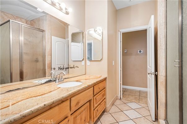 Bathroom, Dual Sink Vanities, Glass Shower, Interior