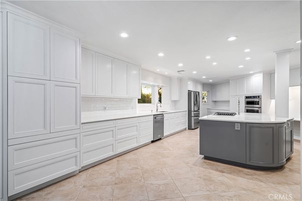 Interior, Kitchen, Recessed Lighting, Stainless Steel Appliances
