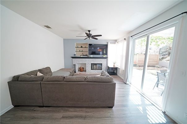 Fireplace, Interior, Living room, Wood Texture Flooring
