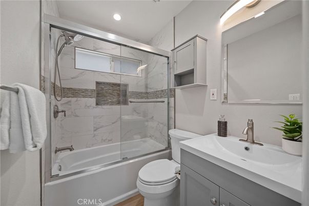 Bathroom, Glass Shower, Interior, Marble Walls, Recessed Lighting