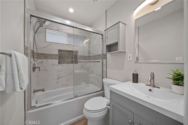 Bathroom, Glass Shower, Interior, Marble Walls, Recessed Lighting