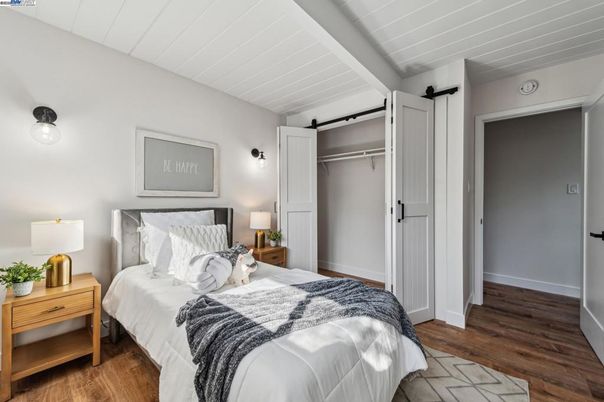 Bedroom, Interior, Wood Texture Flooring