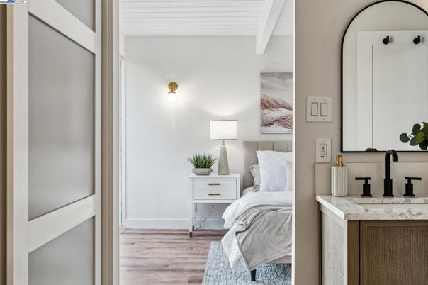 Bedroom, Interior, Wood Texture Flooring