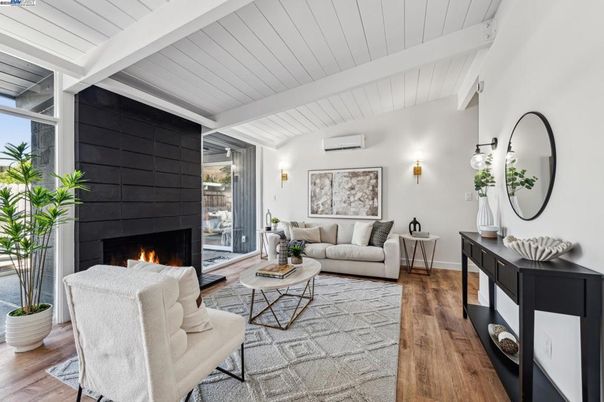 Fireplace, Interior, Living room, Wood Texture Flooring