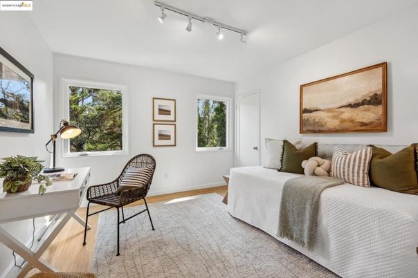 Bedroom, Home Office, Interior, Wood Texture Flooring