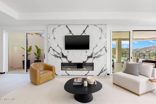 Fireplace, Interior, Living room, Marble Walls