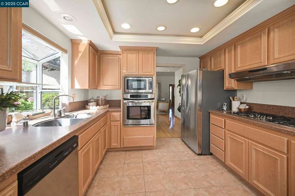 Interior, Kitchen, Recessed Lighting, Stainless Steel Appliances