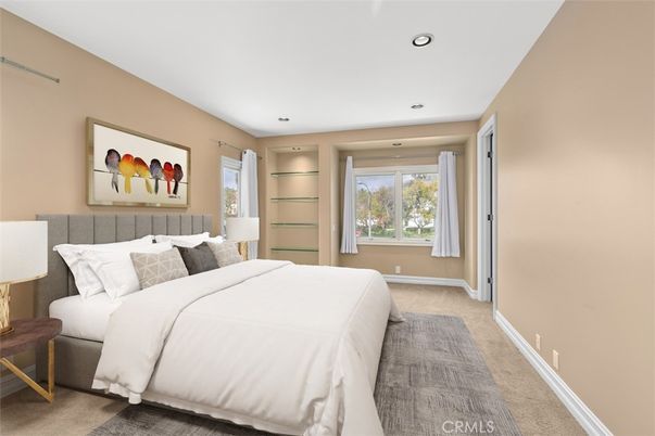 Bedroom, Interior, Recessed Lighting