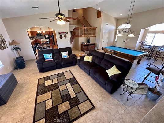 Billiard Table, Game Room, Interior, Kitchen, Living room, Pendant Lights, Recessed Lighting