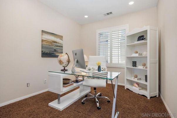 Home Office, Interior, Recessed Lighting