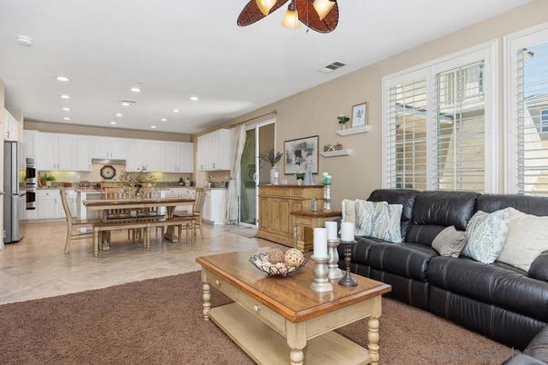 Dining room, Interior, Kitchen, Living room, Recessed Lighting, Stainless Steel Appliances
