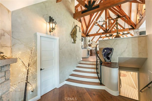 Interior, Pendant Lights, Wooden Beams, Wood Texture Flooring