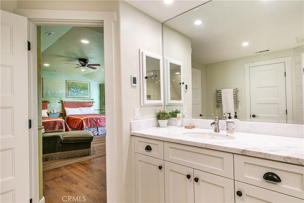 Bathroom, Bedroom, Interior, Recessed Lighting, Wood Texture Flooring