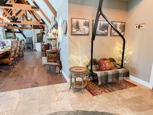 Interior, Pendant Lights, Wooden Beams, Wood Texture Flooring