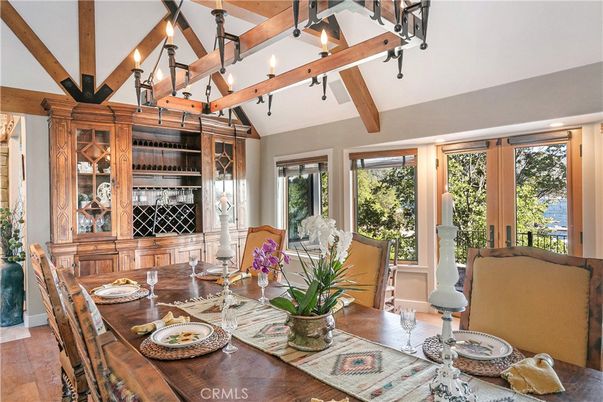 Dining room, Interior, Wooden Beams