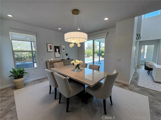 Dining room, Interior, Recessed Lighting