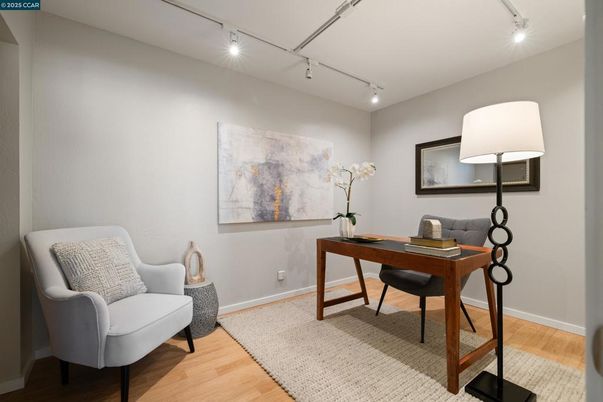 Home Office, Interior, Wood Texture Flooring