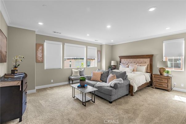 Bedroom, Interior, Recessed Lighting
