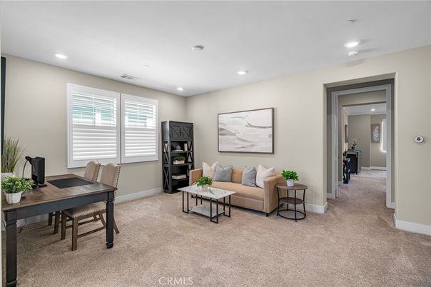 Home Office, Interior, Living room, Recessed Lighting