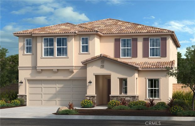 Attached, Exterior, Facade, Mediterranean